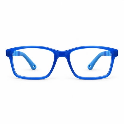 Óculos de Grau Infantil Masculino Azul Flexível 89002
