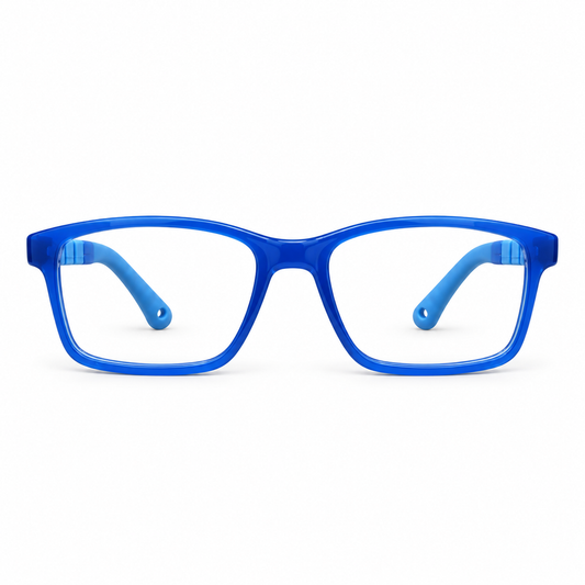 Óculos de Grau Infantil Masculino Azul Flexível