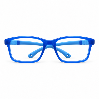 Óculos de Grau Infantil Masculino Azul Flexível 89002