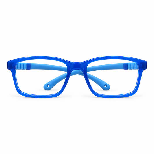 Óculos de Grau Infantil Masculino Azul Flexível 89002