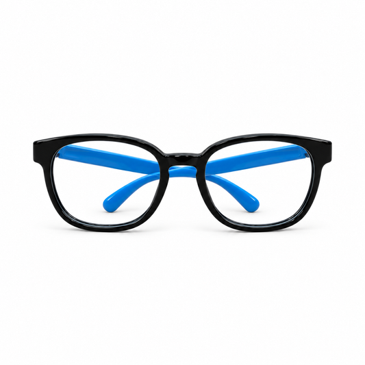 Óculos de Grau Infantil Masculino Preto com Azul