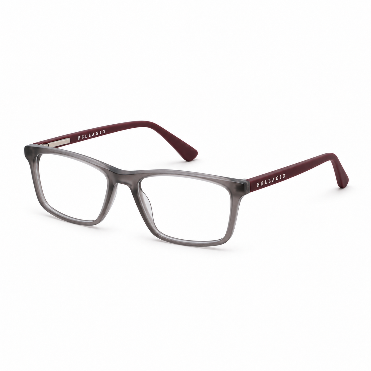 Óculos de Grau Infantil Masculino Bellagio Cinza com Vinho DX-2003