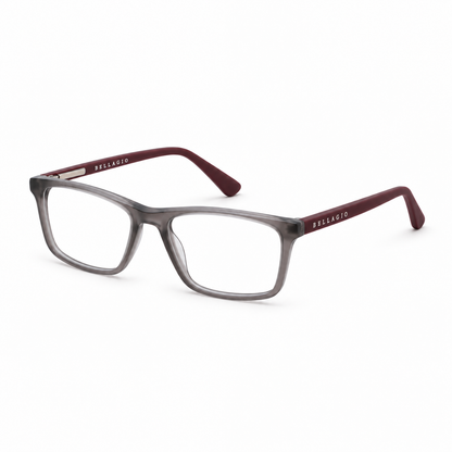 Óculos de Grau Infantil Masculino Bellagio Cinza com Vinho DX-2003