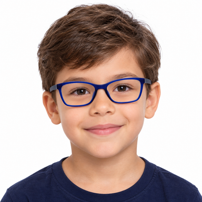 Óculos de Grau Infantil Masculino Bellagio Azul DX-2008