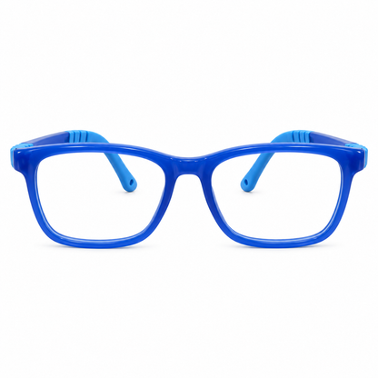 Óculos de Grau Infantil Masculino Azul Flexível 89003