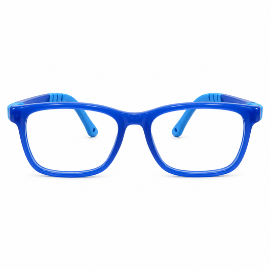 Óculos de Grau Infantil Masculino Azul Flexível 89003