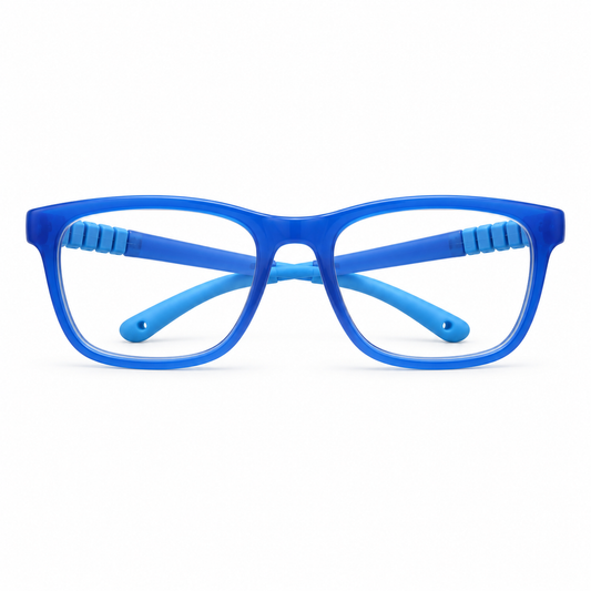 Óculos de Grau Infantil Masculino Azul Flexível 89003