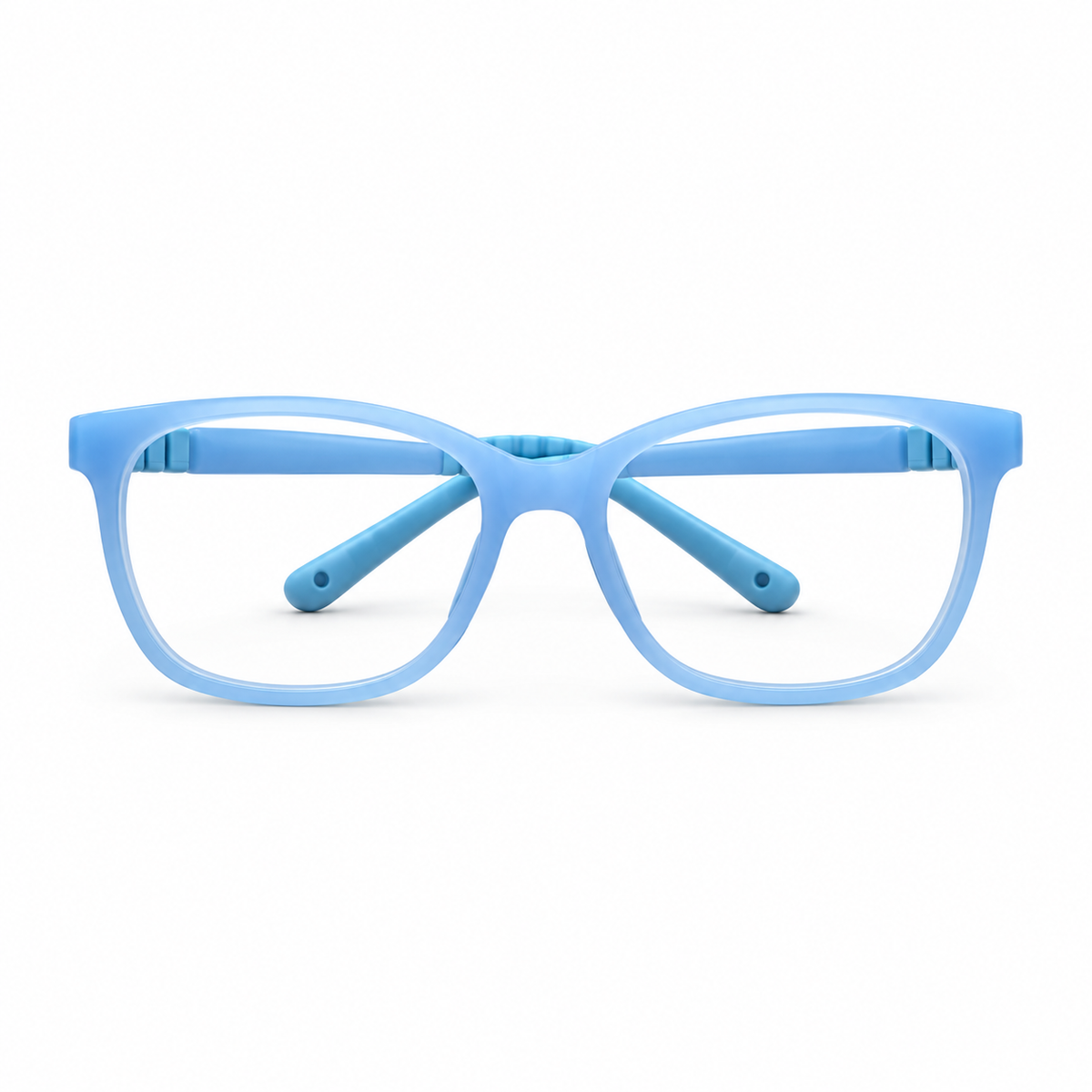 Óculos de Grau Infantil Masculino Clip-On Azul Flexível