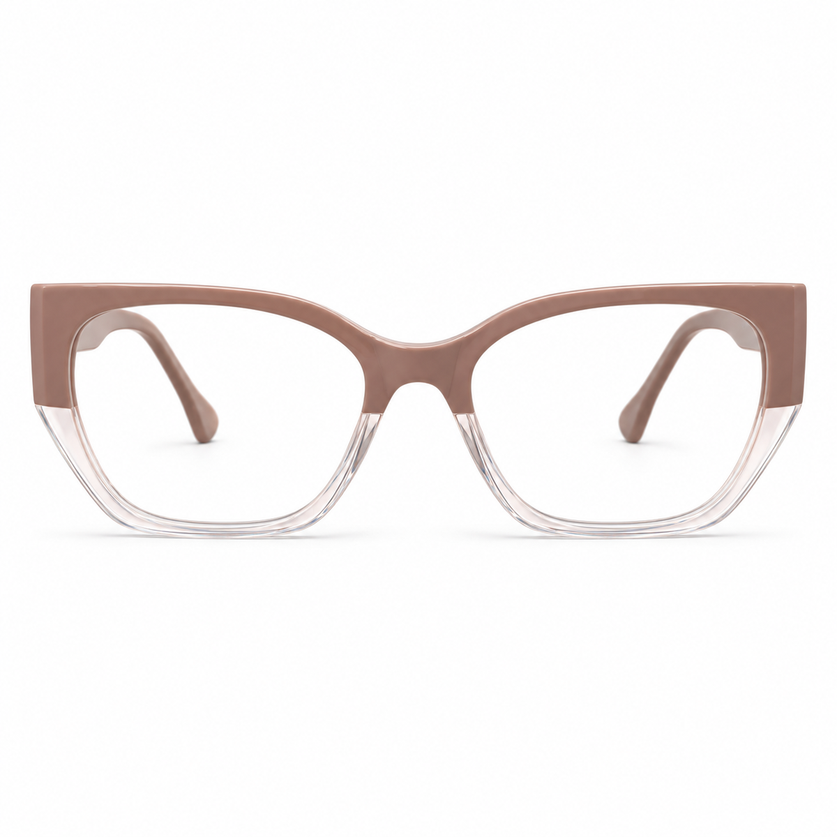 Óculos de Grau Feminino Nude e Transparente