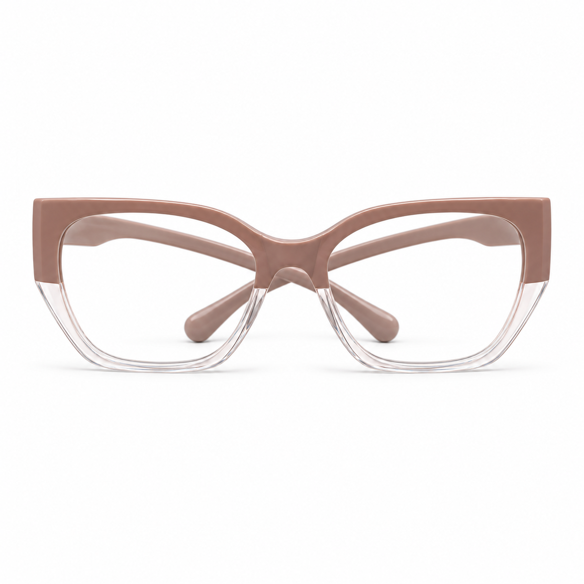 Óculos de Grau Feminino Nude e Transparente