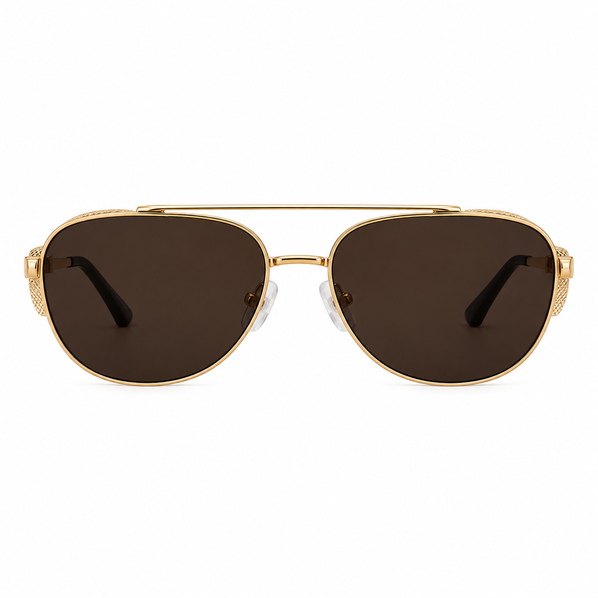 Óculos de Sol Unissex Dourado com Lentes Escuras