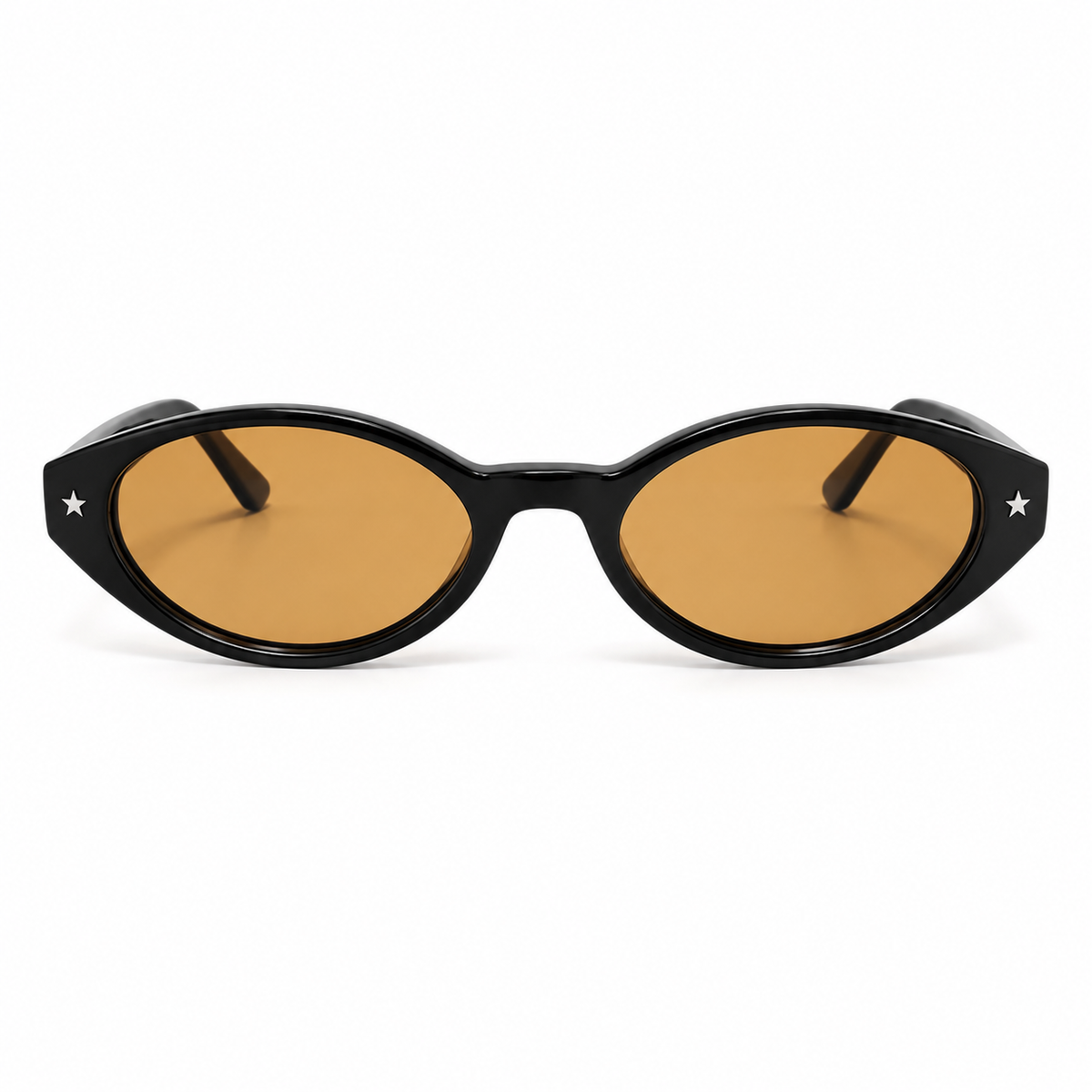 Óculos de Sol Feminino Preto com Lentes Âmbar