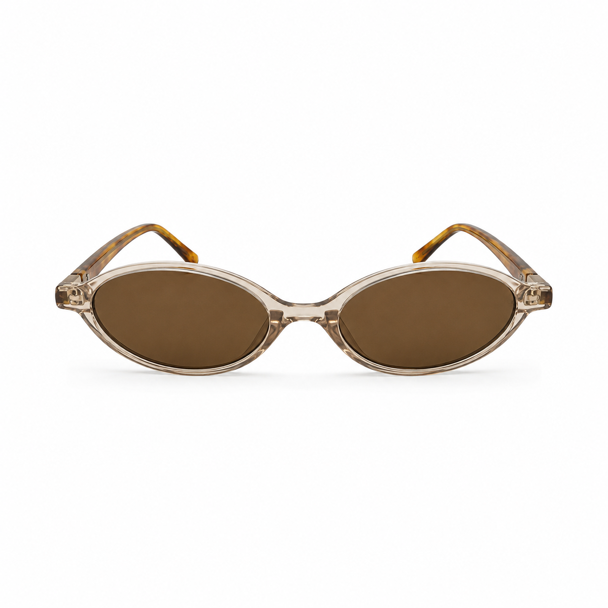 Óculos de Sol HT Oval Nude Âmbar