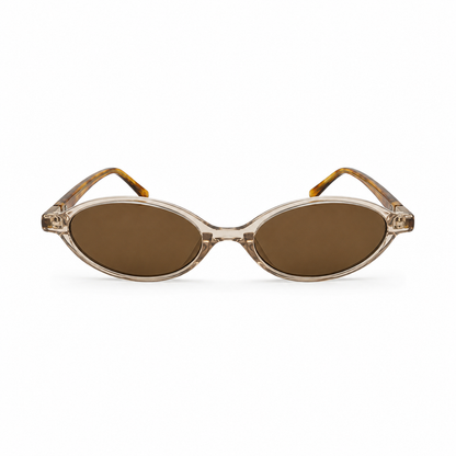 Óculos de Sol HT Oval Nude Âmbar