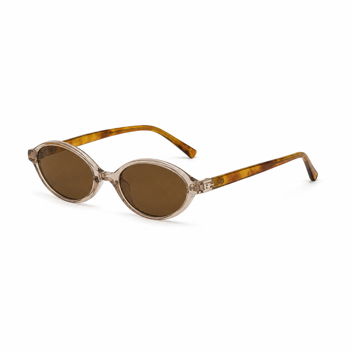 Óculos de Sol HT Oval Nude Âmbar
