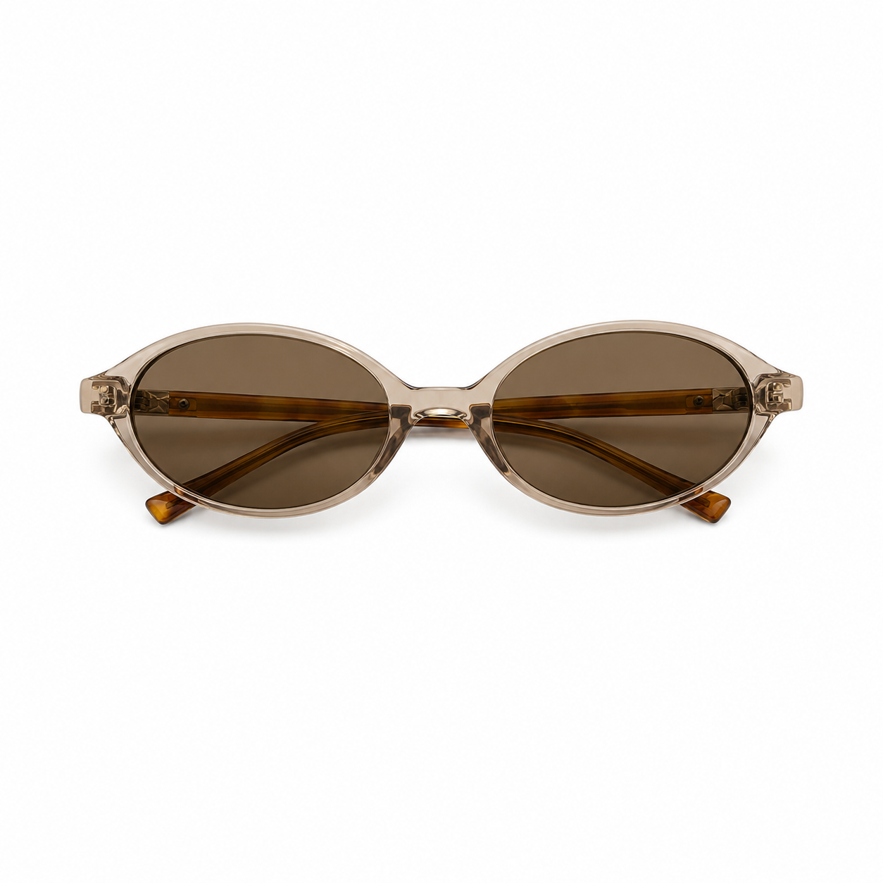 Óculos de Sol HT Oval Nude Âmbar