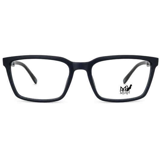 Armação masculina em acetato na cor azul fosco