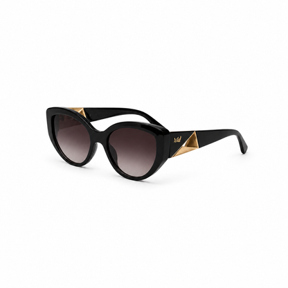 Óculos de Sol Miah Preto Dourado