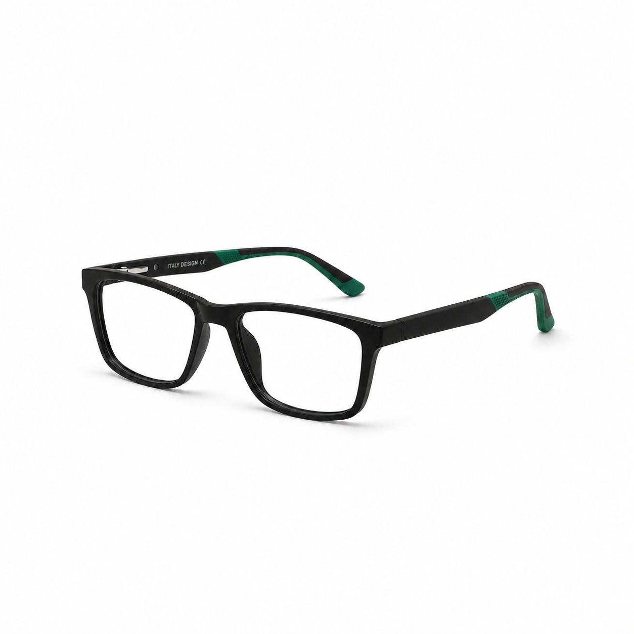Armação Miah Preta com Detalhes Verdes