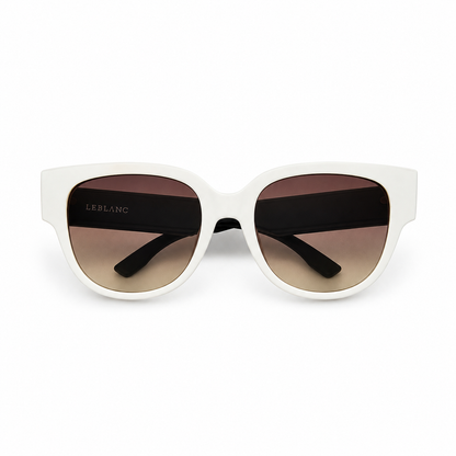 Óculos de Sol LeBlanc Branco Feminino Degradê