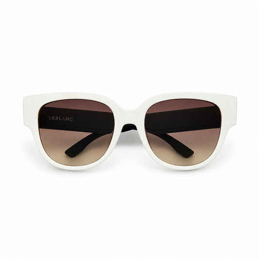 Óculos de Sol LeBlanc Branco Feminino Degradê