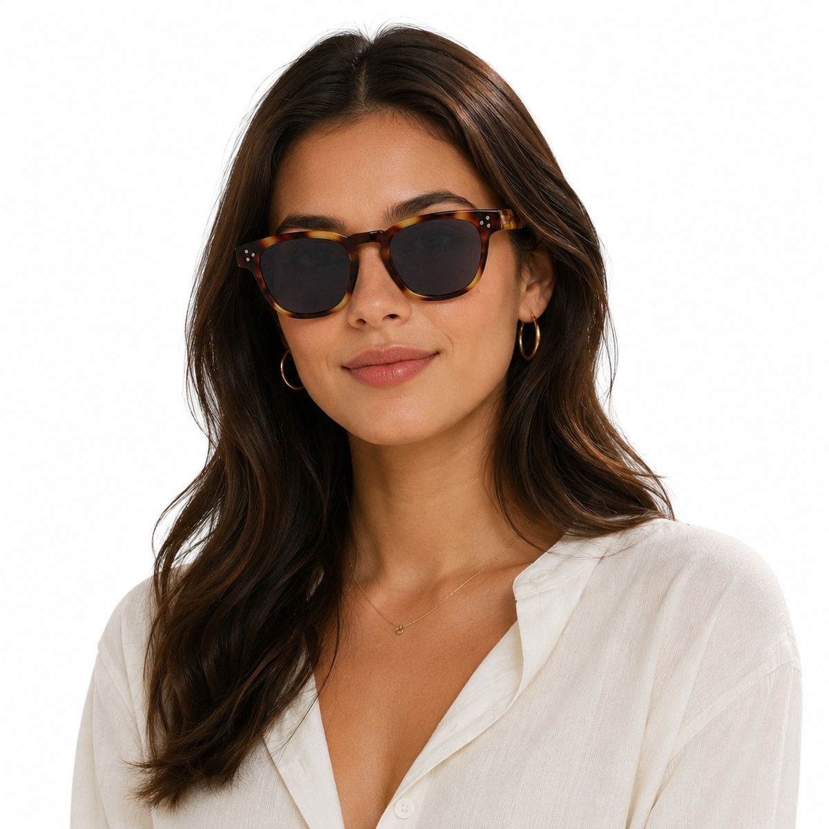 Óculos de Sol Unisex Tartaruga Marrom