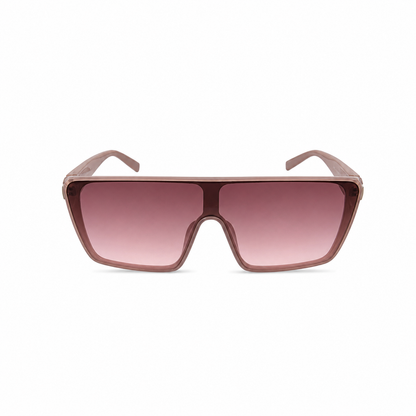 Óculos de Sol Feminino Oversized Rosa Translúcido