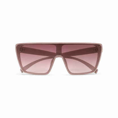 Óculos de Sol Feminino Oversized Rosa Translúcido