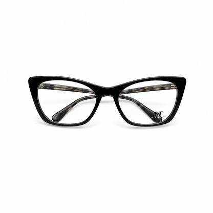 Óculos de Grau HT Eyewear Feminino Preto Gatinho