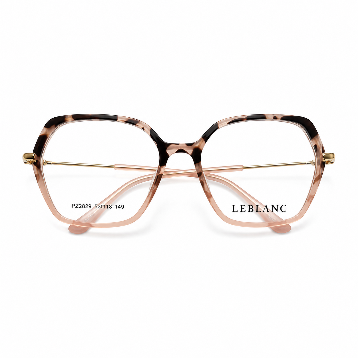 Óculos de Grau Leblanc Feminino Rosé Tartaruga