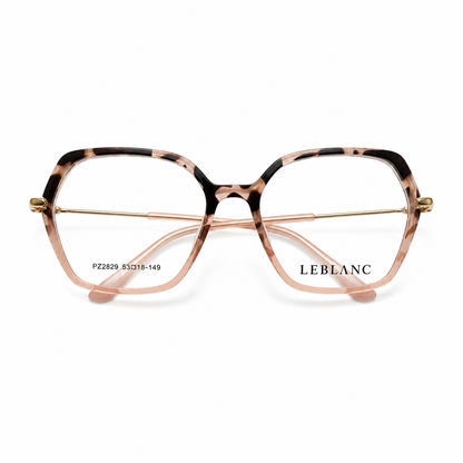Óculos de Grau Leblanc Feminino Rosé Tartaruga