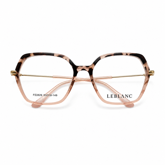 Óculos de Grau Leblanc Feminino Rosé Tartaruga