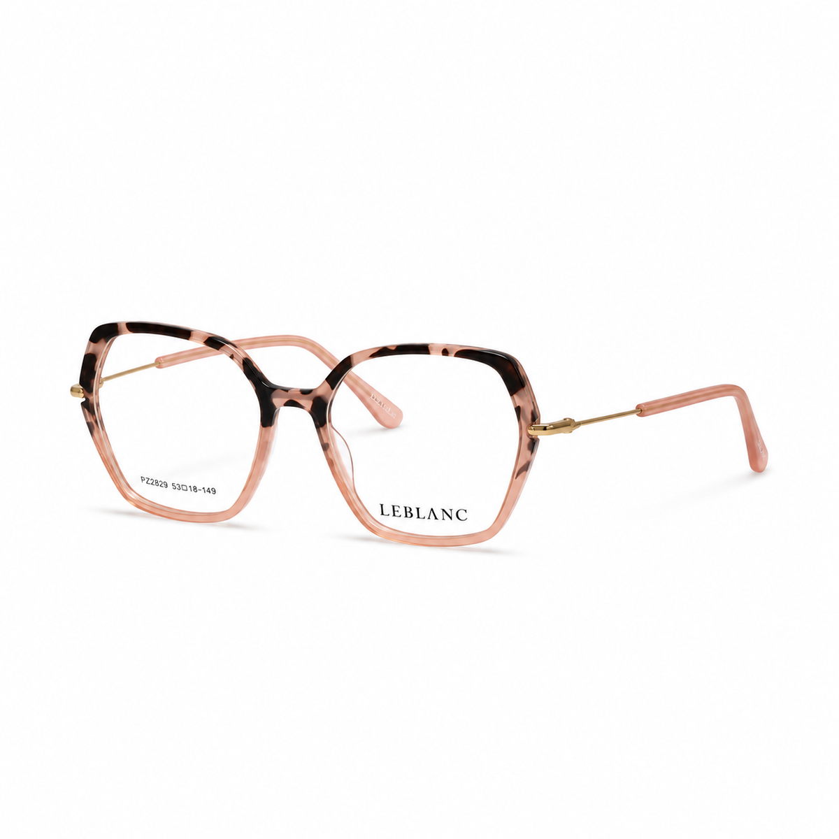 Óculos de Grau Leblanc Feminino Rosé Tartaruga