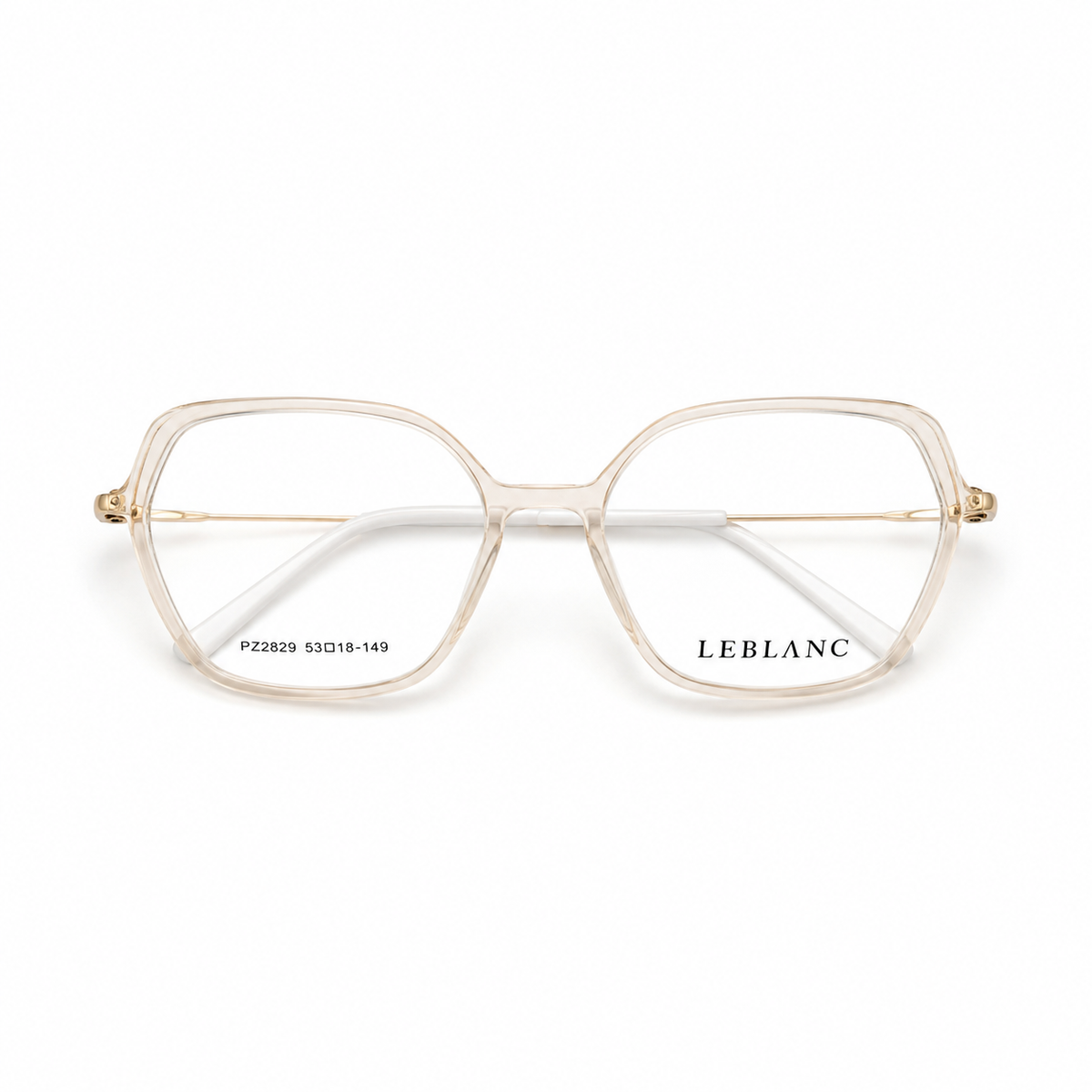 Óculos de Grau Leblanc Feminino Champagne Translúcido