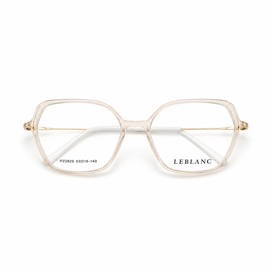 Óculos de Grau Leblanc Feminino Champagne Translúcido