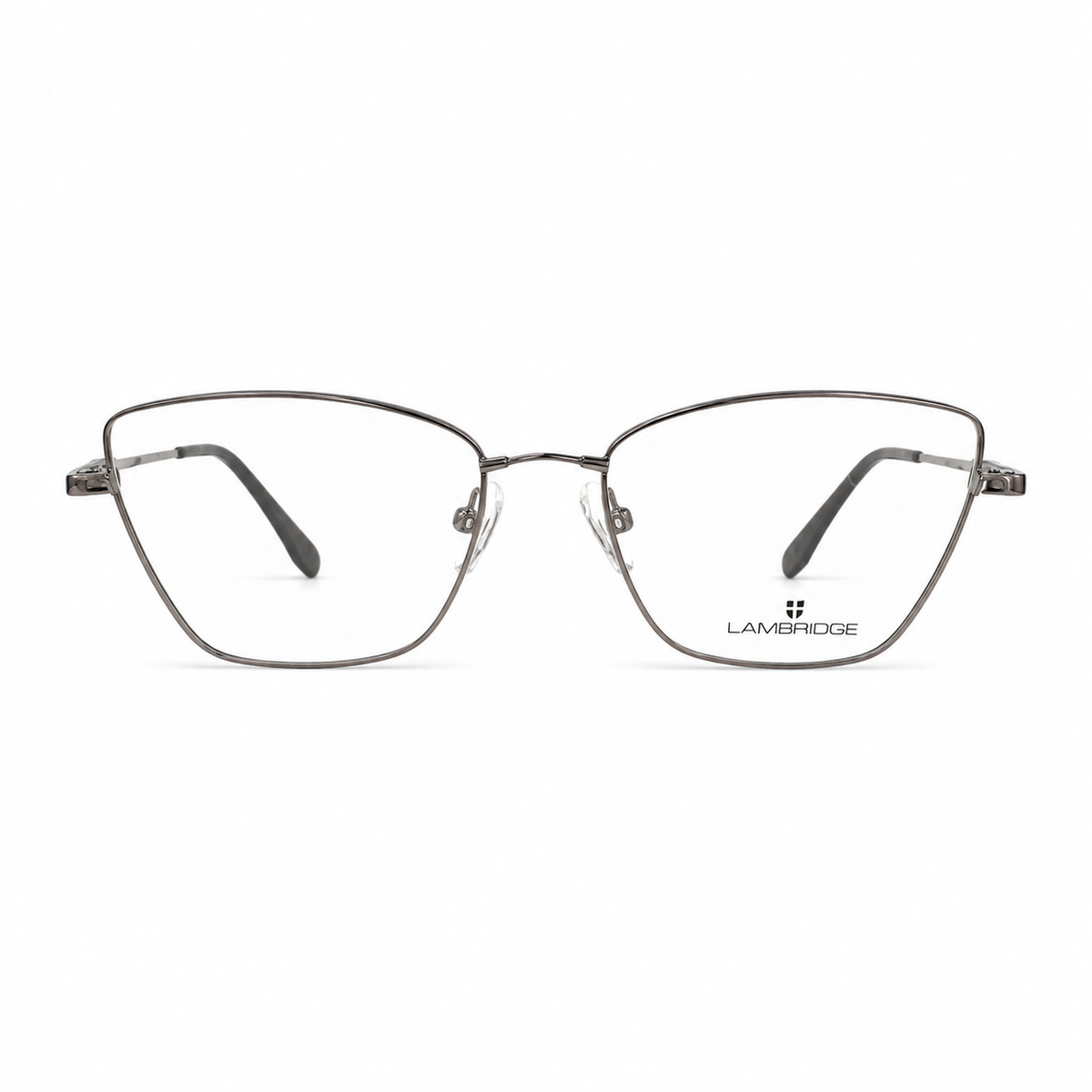 Óculos de Grau Cambridge Feminino Prata Geométrico