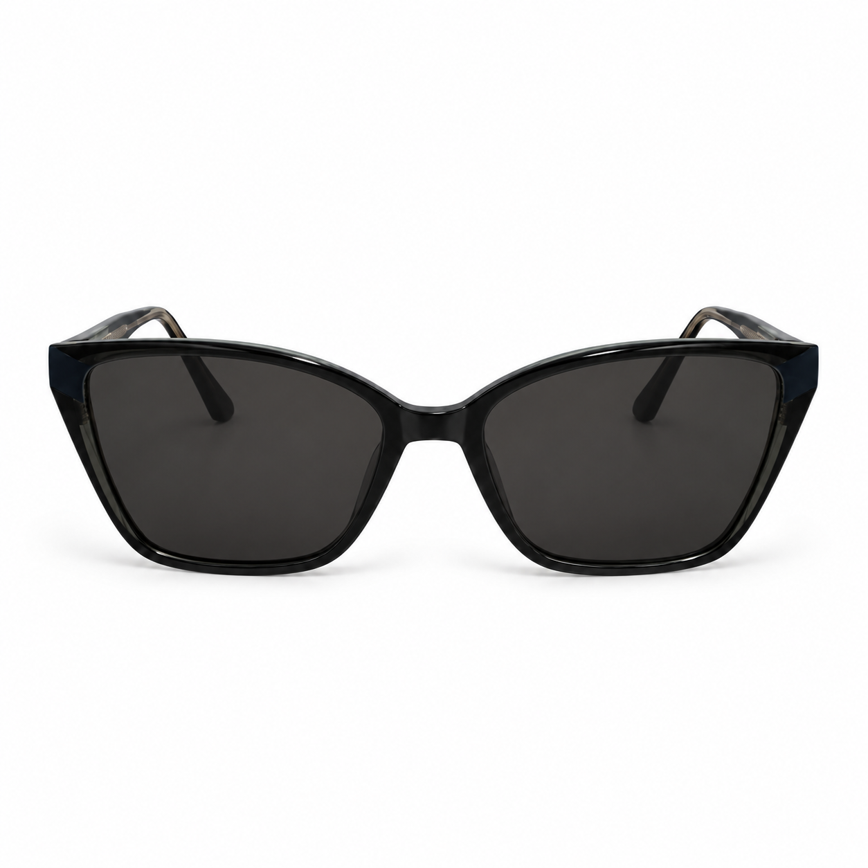 Óculos Clip-On Feminino LUC Gatinho Preto com Clip Solar