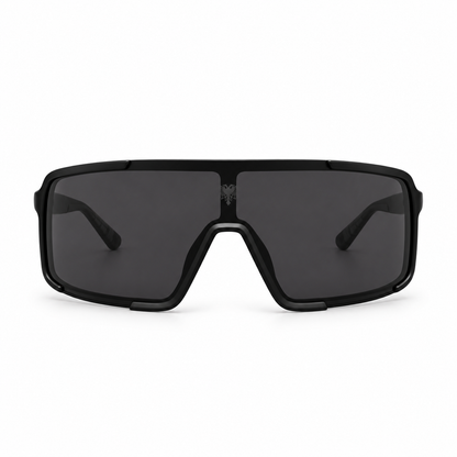Óculos de Sol Unissex Cavalera Shield Preto com Lentes Fumê