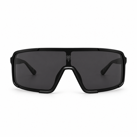 Óculos de Sol Unissex Cavalera Shield Preto com Lentes Fumê