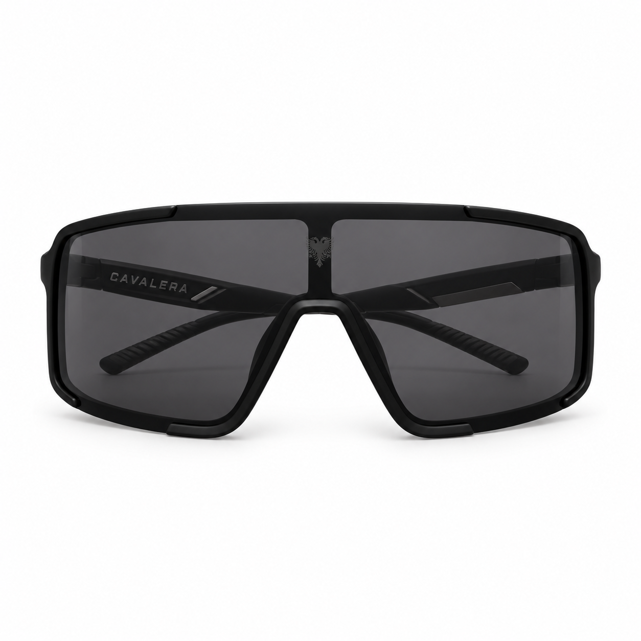 Óculos de Sol Unissex Cavalera Shield Preto com Lentes Fumê