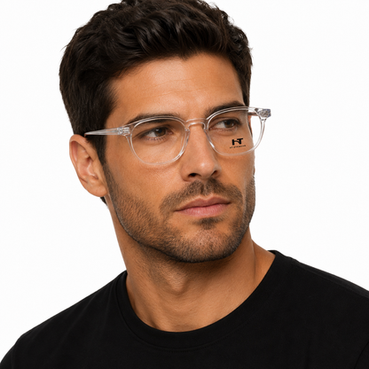 Armação HT Eyewear Acetato translúcido