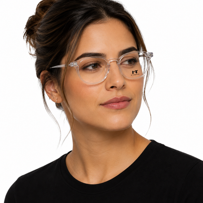 Armação HT Eyewear Acetato translúcido