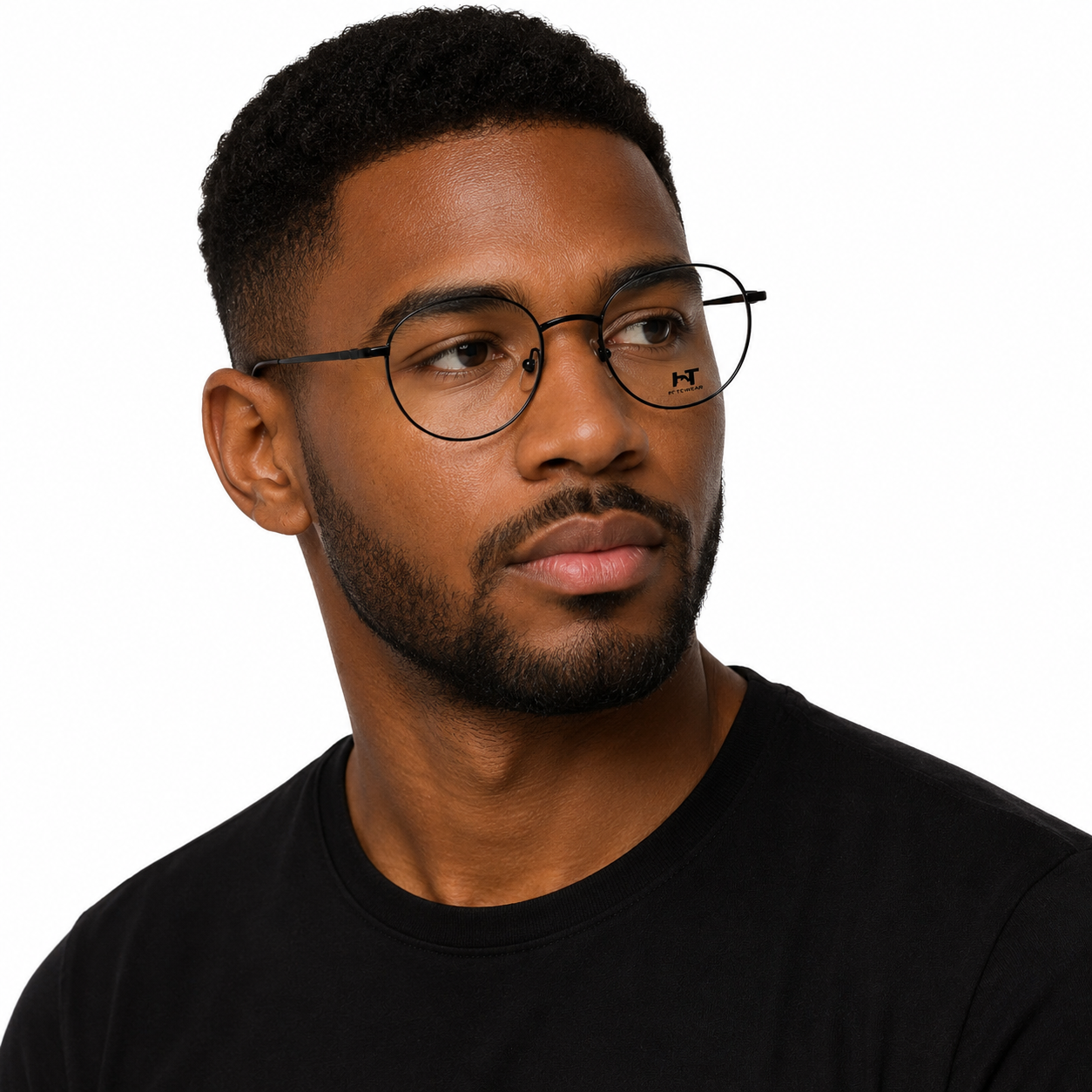 Armação Metal Preta HT Eyewear