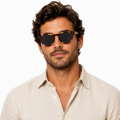 Óculos de Sol Unisex Tartaruga Marrom