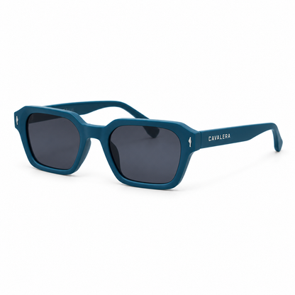 Óculos de Sol Masculino Cavalera Quadrado Azul Petróleo