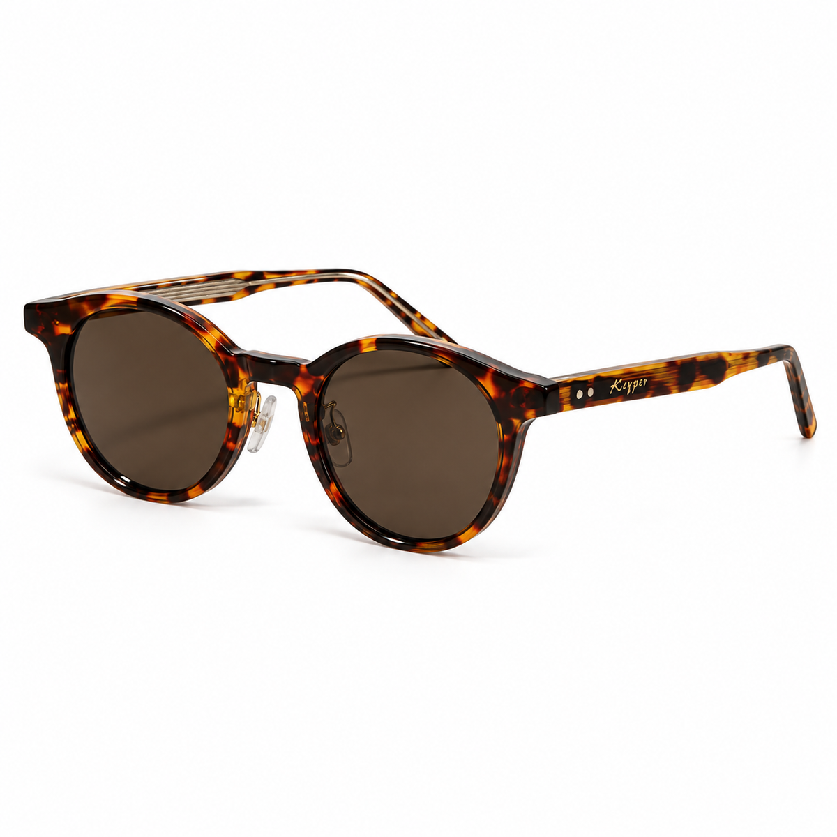 Óculos de Sol Unissex Tartaruga com Lentes Marrom