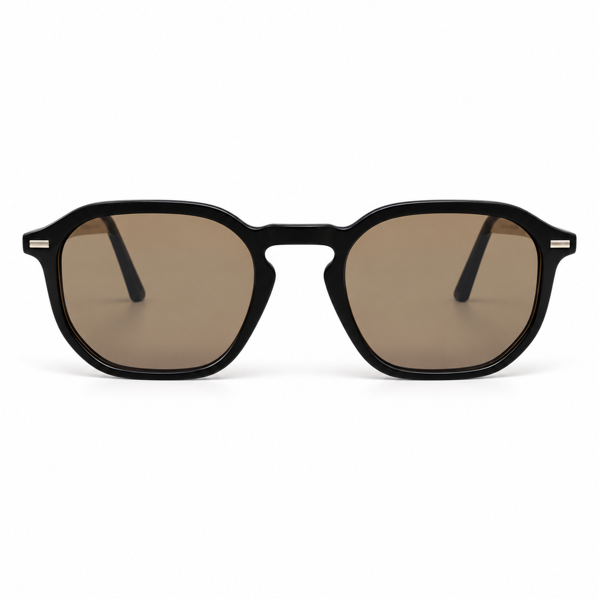 Óculos de Sol Unissex Preto com Lentes Marrom