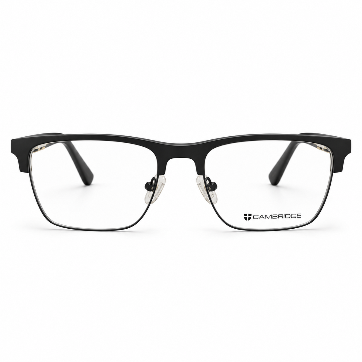 Óculos de Grau Masculino Cambridge Preto Retangular