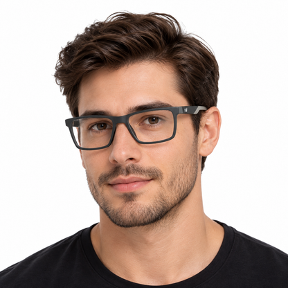 Óculos de Grau Masculino MIAH Chumbo Retangular