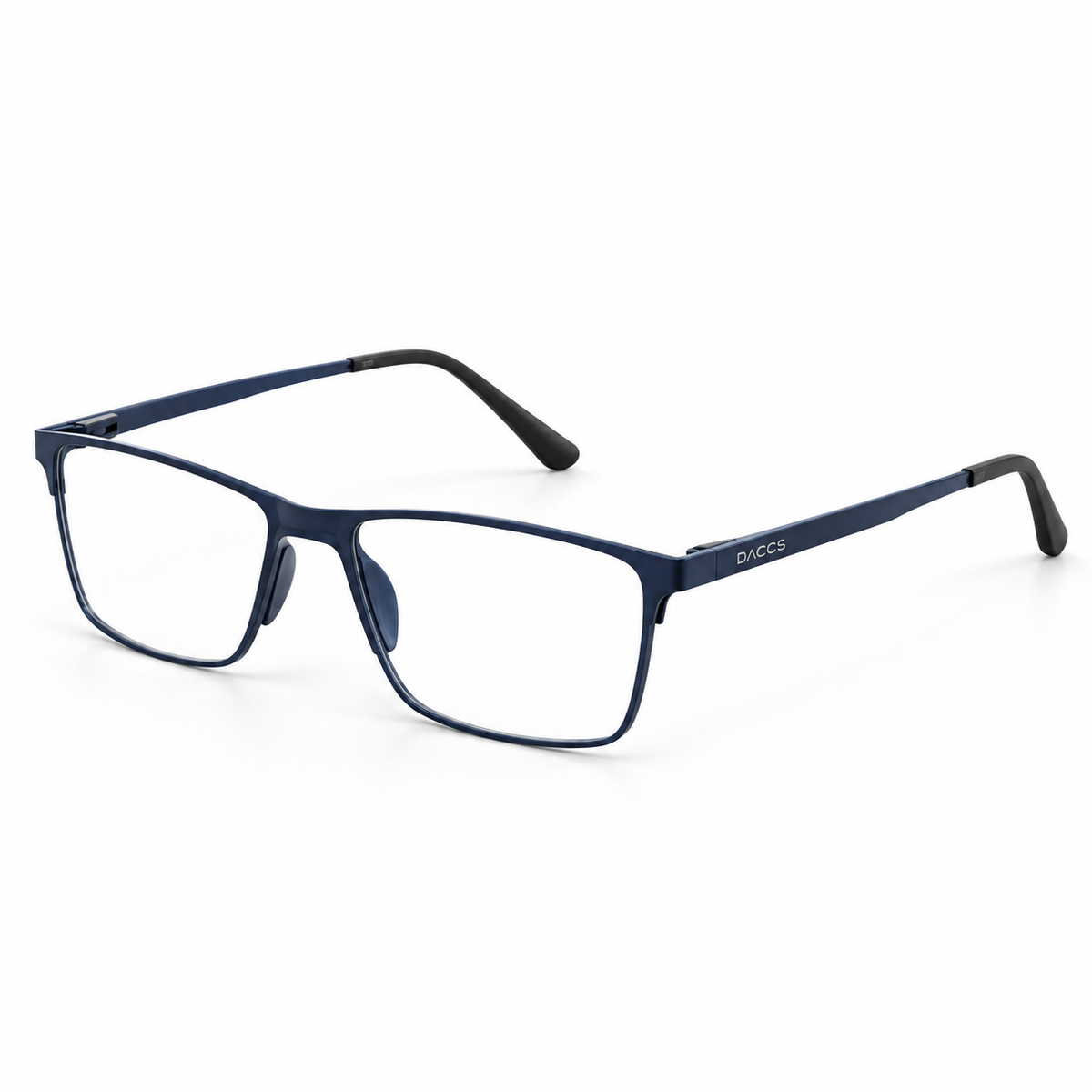 Óculos de Grau Masculino Daccs Azul Marinho Retangular